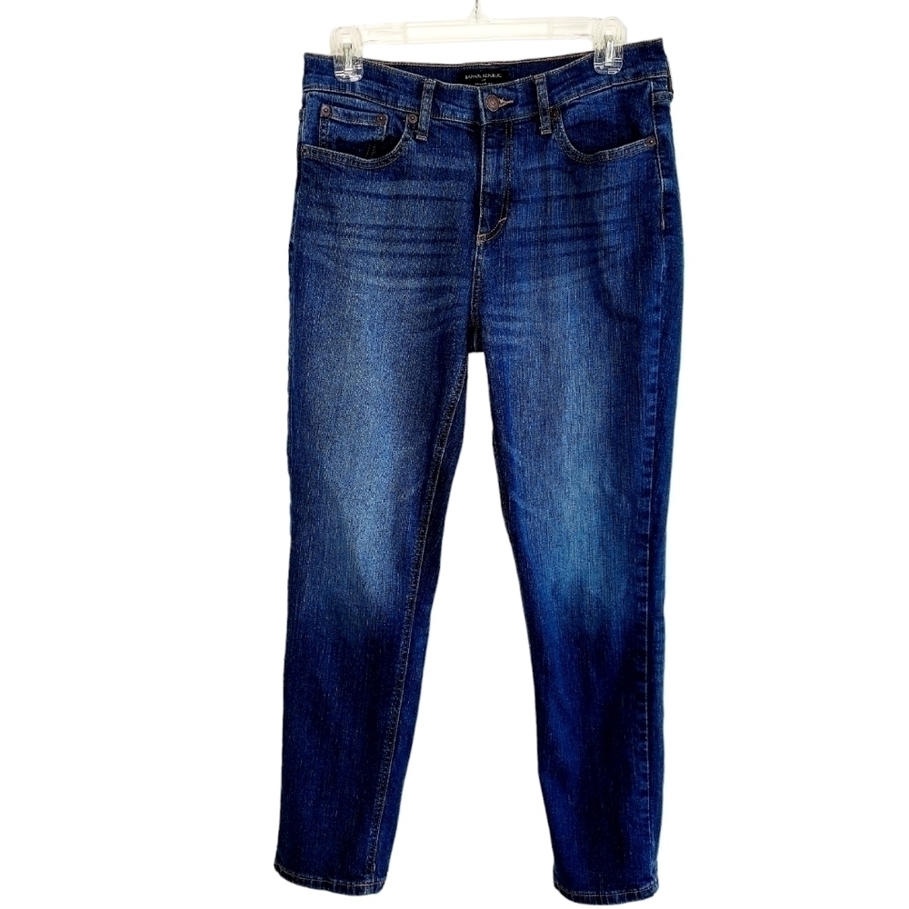 Banana Republic Womens 28 / 6 Girlfriend Jean Mid Rise Casual Stretch Denim EUC